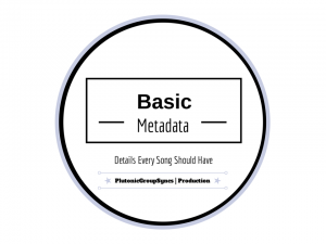 Basic Metadata Every Song Should Have : Plutonic Group Syncs